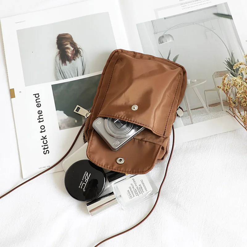 

Japan Style Small Cellphone Crossbody Bags For Women Fashion Oxford Women Shoulder Bag Casual Solid Color Sqaure Women's Handbag