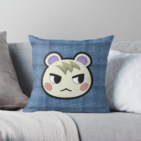 

MARSHAL ANIMAL CROSSING Print Pillow Case Sofa Bedroom Waist Soft Car Throw Home Cushion Cover Decorative Pillows not include