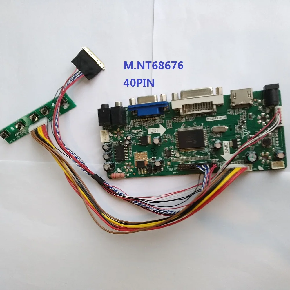 

For B156XW02 V0 1366X768 M.N68676 screen panel 2019 monitor HDMI LED VGA LCD driver card DIY DVI Controller board kit