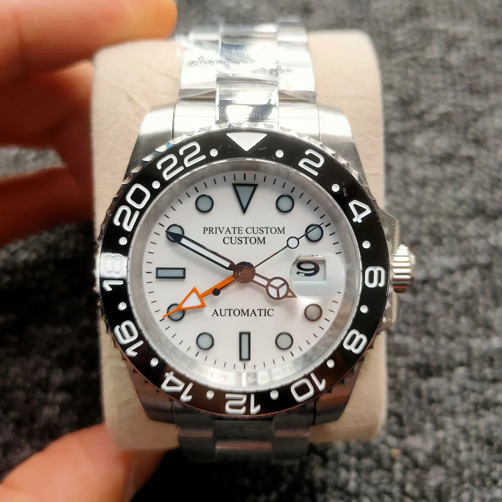 

automatic mechanical watch for the Men's luxury brand watches men GMT 42mm sapphire glass Luminous deep Stainless steel sea