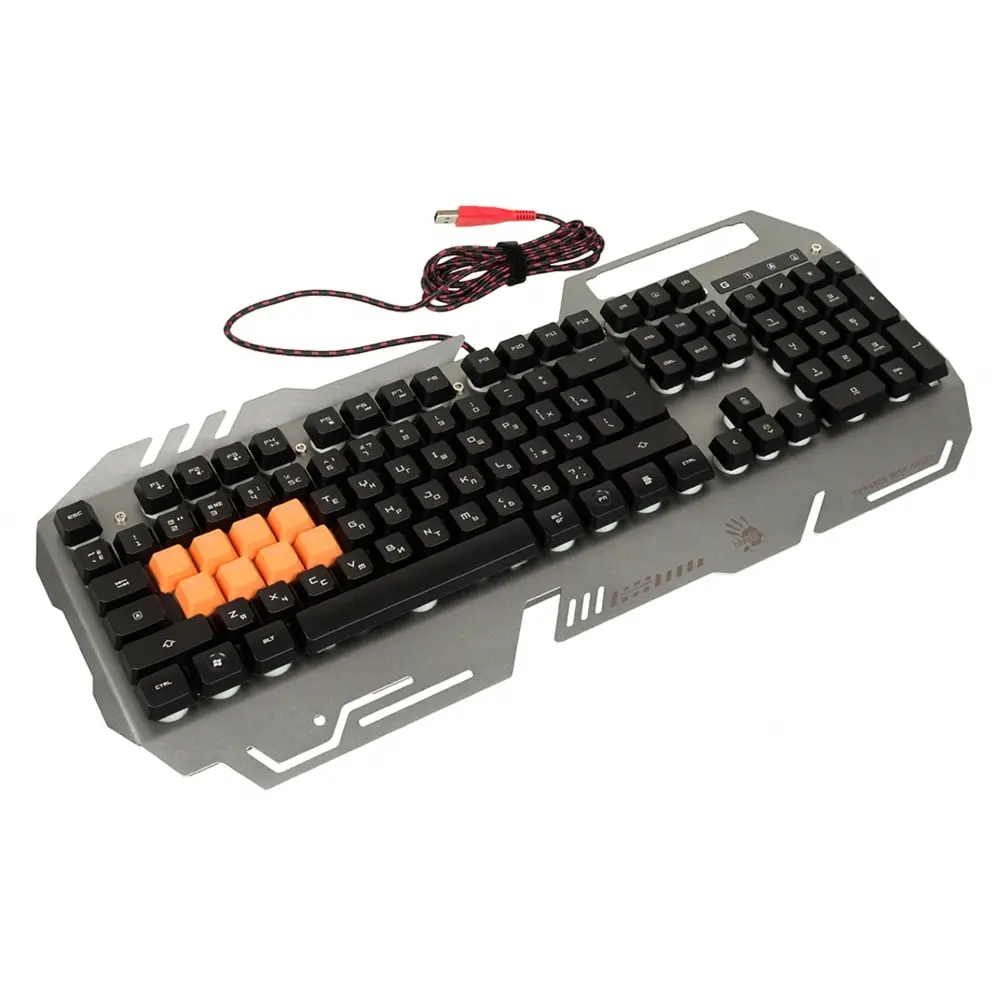 Keyboards A4 Bloody B418 LED backlight grey Keyboard accessories computers Mice Peripherals Office pc device gaming computer |