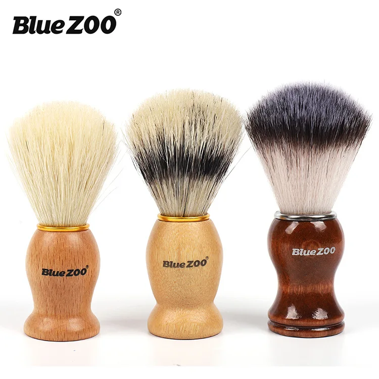 Bluezoo восковая ручка щетина для мужчин инструменты ухода крем бритья животных