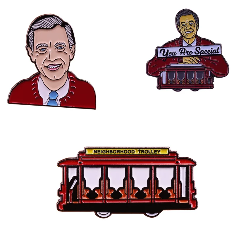 Серия Mr. Rogers эмалированная булавка ностальгическая коллекция детских ТВ