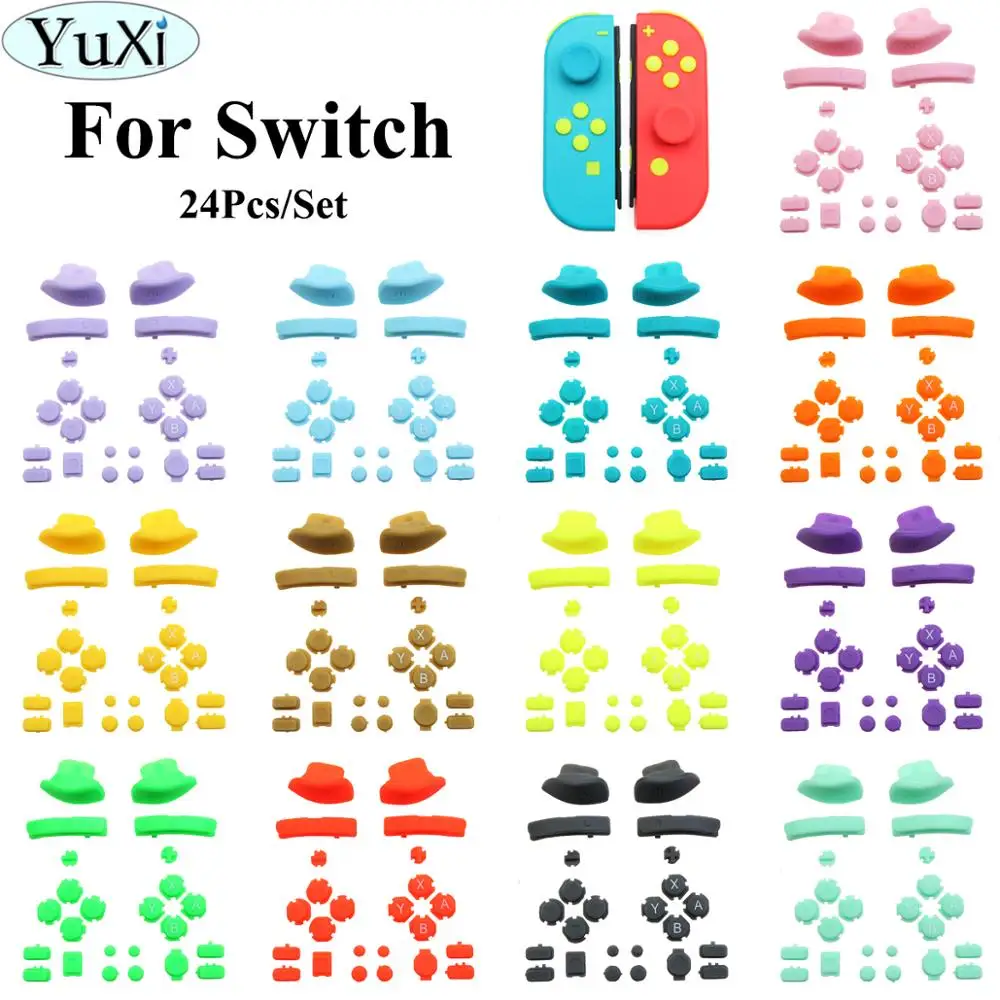 YuXi Replacement ZL ZR L R Buttons Trigger Key Button for Nintend Switch NS Joy Con ABXY Controller Button Repair Part