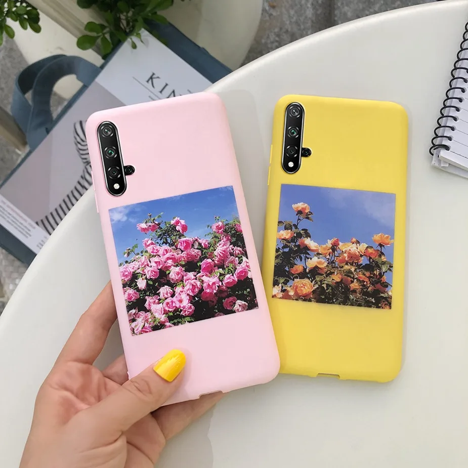 

For Huawei Nova 5T Case Soft Silicone Ultra Slim Cute Candy TPU Phone Case For Huawei Nova 5T Cover Funda For Huawei Nova 5T 5 T