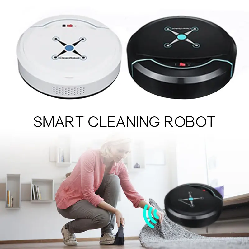 Smart Vacuum Cleaner Sweeping Robot Floor Cleaning USB Charging Bedroom Dust Sweeper Automatic Intelligent Household Tools | Бытовая