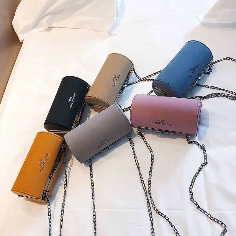 JIULIN Осенняя матовая модная цилиндрическая сумка-мешок с замком простая