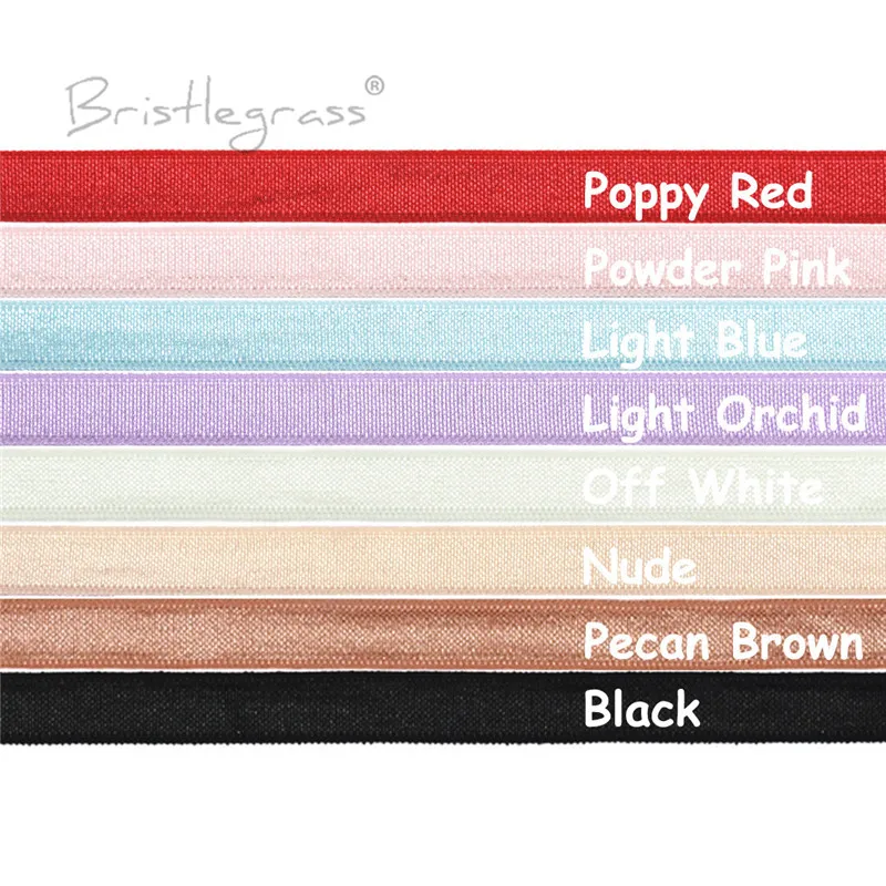 Однотонная атласная лента из спандекса 3/8 дюйма 10 мм 8 ярдов |