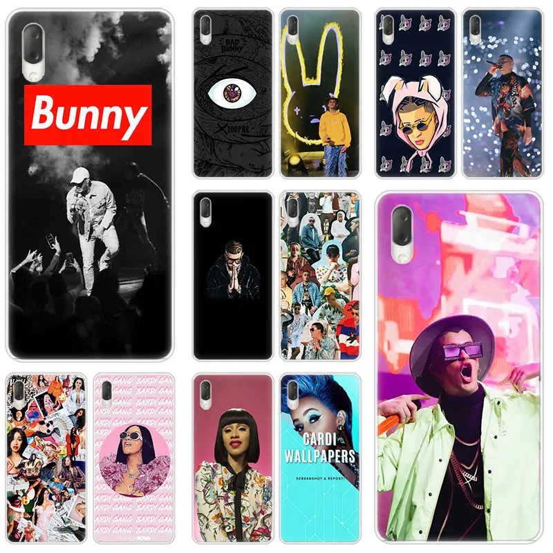 Жесткий чехол Cardi B Bad Bunny для Sony Xperia L1 L2 L3 X XA XA1 XA2 XA3 Ultra 10 Plus E5 XZ XZ1 XZ2 Compact XZ3 XZ5 2