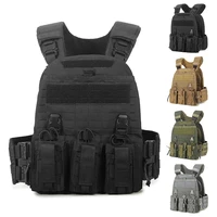 soft lightweight military molle modular hard armor plate carrier quick release black tactical vest gilet tactico for hunting