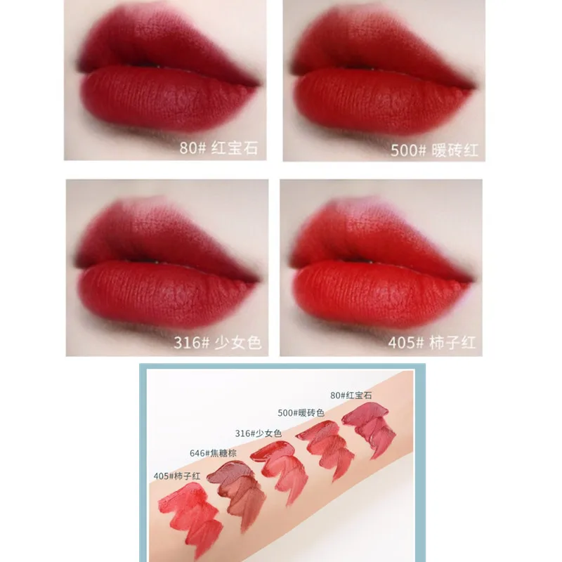 Матовый блеск для губ губная помада водостойкий питательный увлажняющий