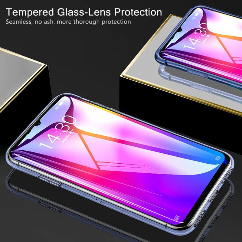 2 шт закаленное стекло для Redmi 8 8A полное покрытие клеевая Защитная пленка экрана