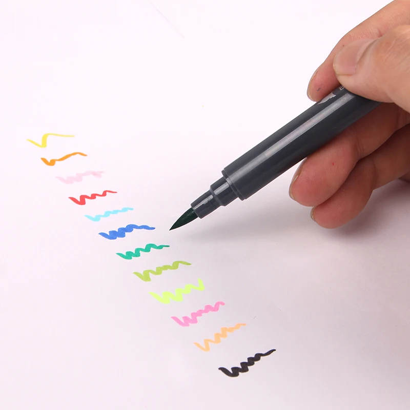 STA набор кистей для художника 12 цветов ручки маркеры рисования на водной основе