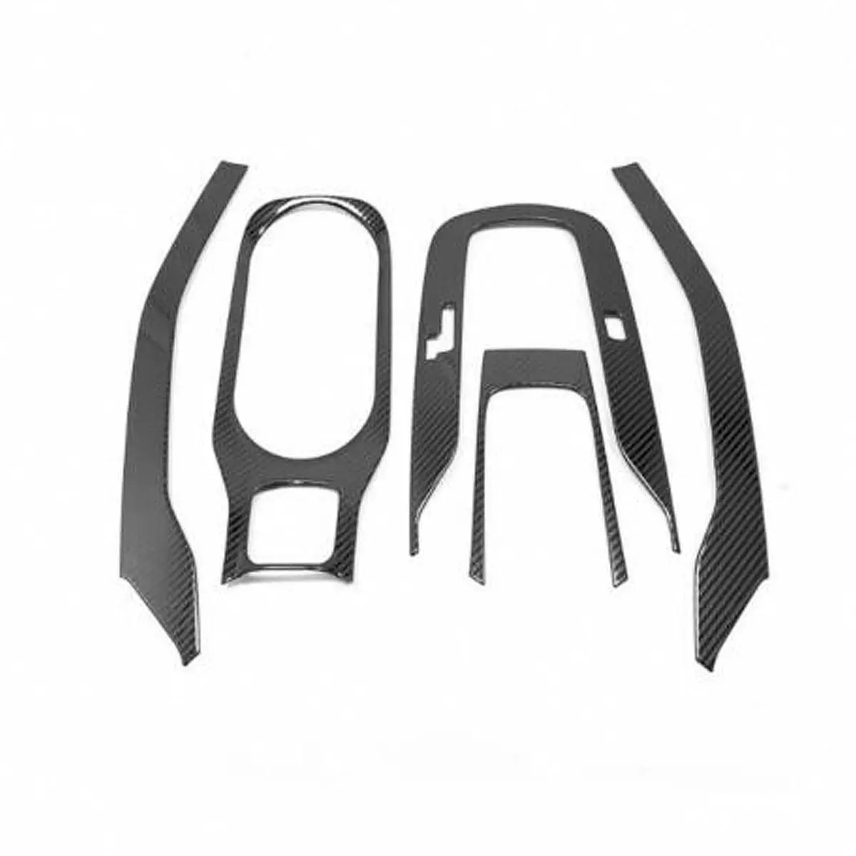 5 шт. углеродное волокно стиль интерьер украшения шестерни панель держатель