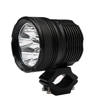 1pcs universal led projector lens motorcycle spotlight double color motorbike external lighting indicator parts 12000lm 12v