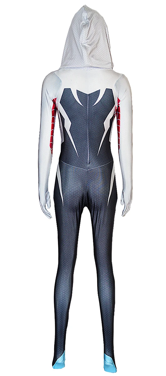 Adults Kids Gwen Stacy Cosplay Costume Superhero Zentai Suit Female Girls Woman Halloween Full Bodysuit |