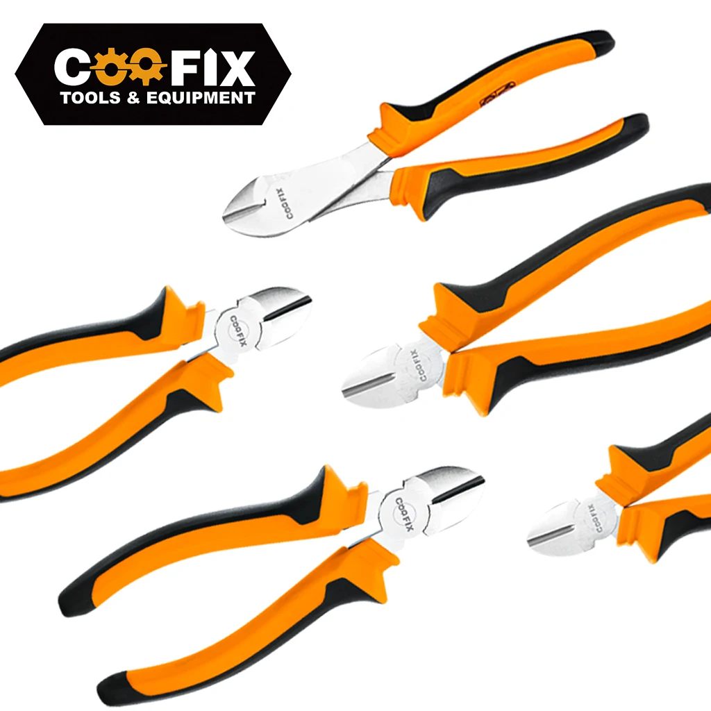 

COOFIX 6/7Inch Industrial Grade Pliers Tool Electrician Plumbing Flat Nose Labor-saving Wire Pliers Household Diagonal Plier