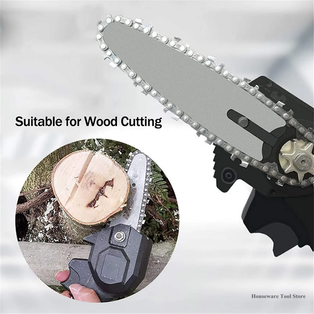 Chainsaw 4-Inch Cordless Electric Protable Chainsaw With Brushless Motor Pruning Shears Chainsaw For Tree Branch Wood Cutting