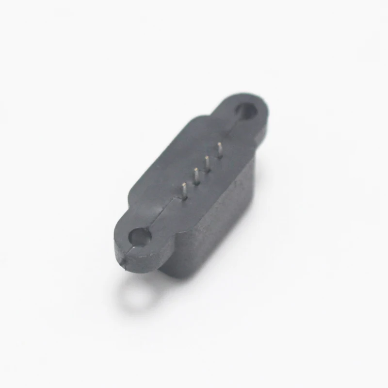 Водонепроницаемый USB a мама/4P 180 градусов короткий корпус с ушками 10 0 мм