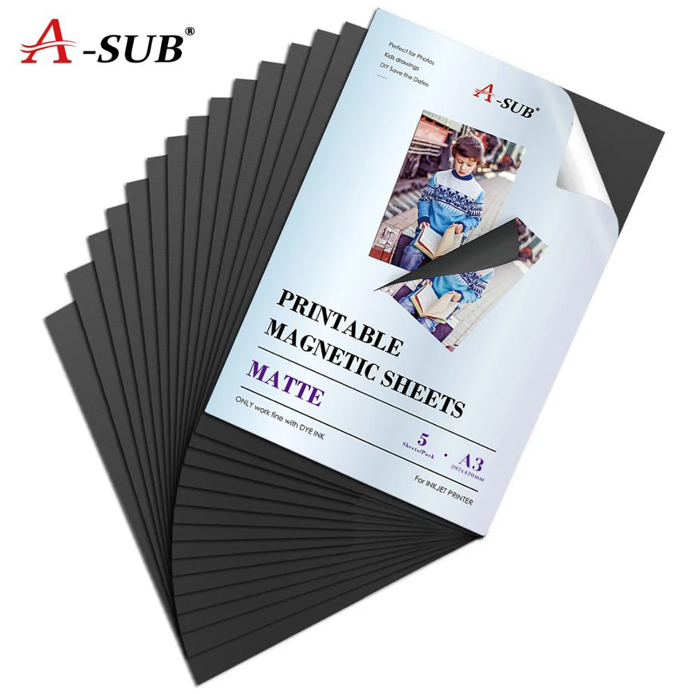 Матовая Магнитная фотобумага A3 наклейка для чернил струйного принтера