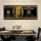 Модульные картины, доллар, наличные, американская валюта, деньги, холст, плакаты и принты, настенные картины для украшения дома