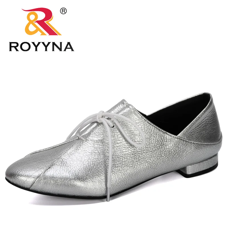 ROYYNA 2019 New Designer Fashion Shoes Women Casual Point Toe Loafers Working Ladies Outdoor Walking Party Pumps Feminimo | Обувь