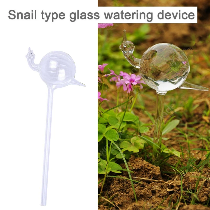DIY Garden Floral Plant Watering Device Sprinkle Tool Cute NEW Automatic Irrigation Flower Glass Snail Shape Simple Household | Дом и сад