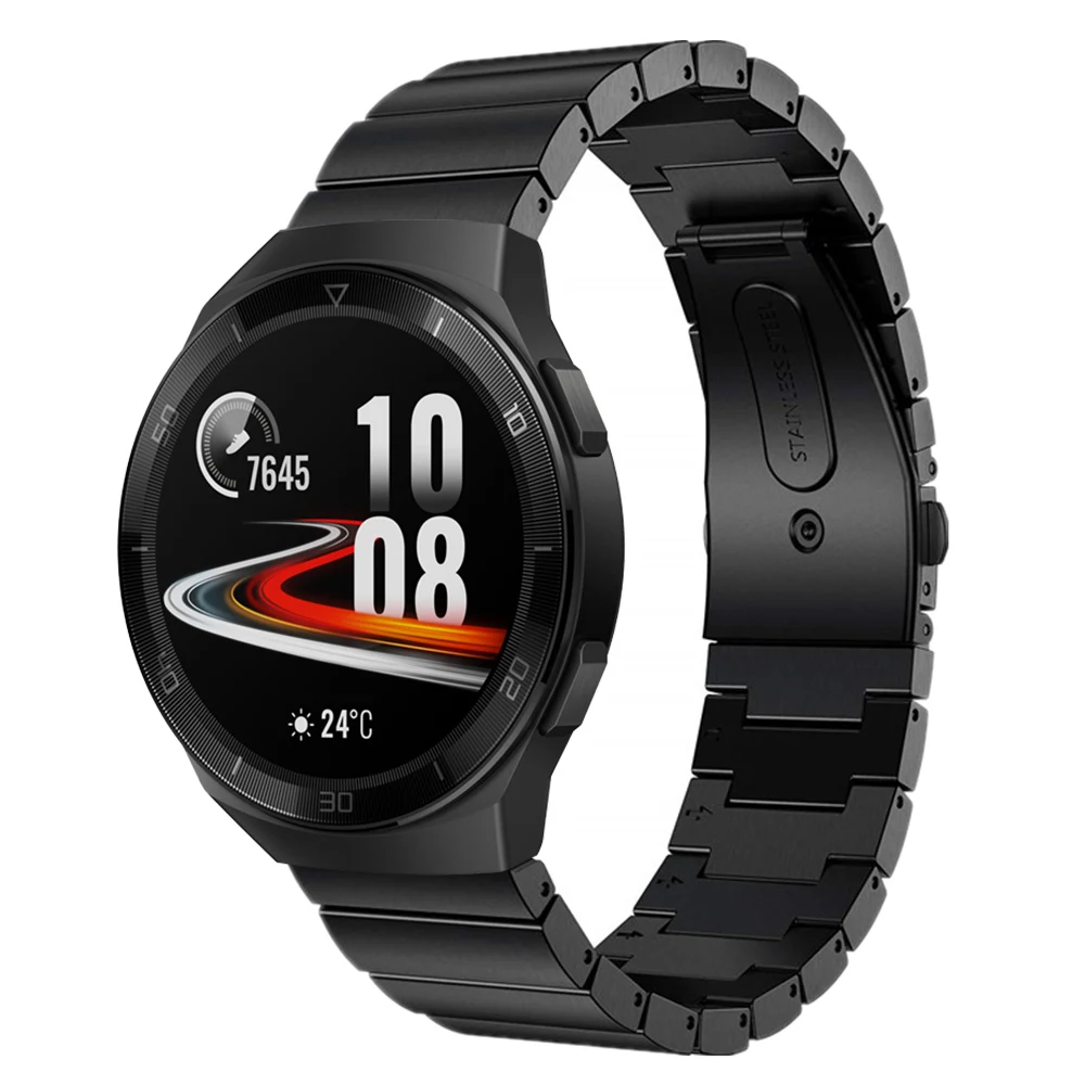 Ремешок из нержавеющей стали для Huawei Watch GT 2e металлический браслет huawei watch gt 46 мм