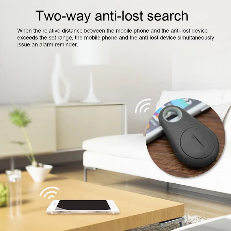 Мини Смарт трекер с Bluetooth и GPS локатор сигнализация брелок для поиска ключей