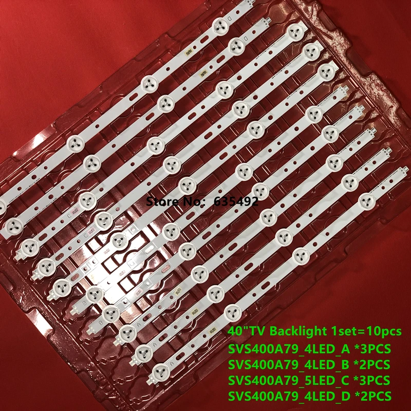 Новинка Светодиодный светодиодная подсветка 4/5 ламп для телевизора Sam sung 40 дюймов
