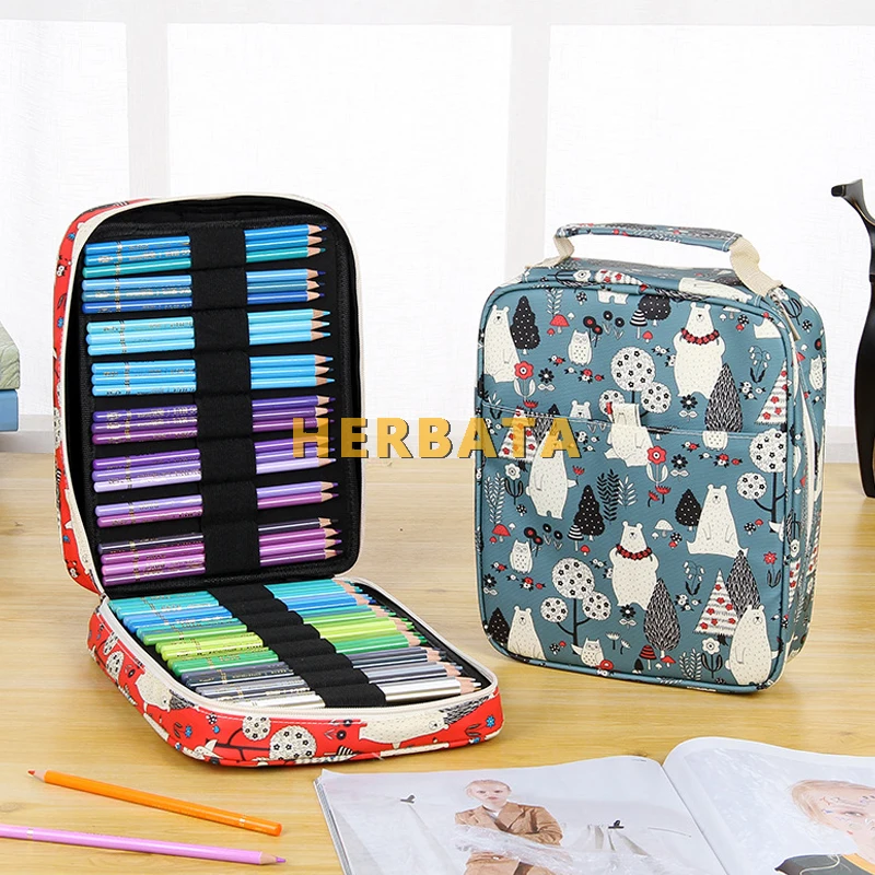 С высокой пропускной способностью Карандаш Чехол 150 отверстия пенал для ручек