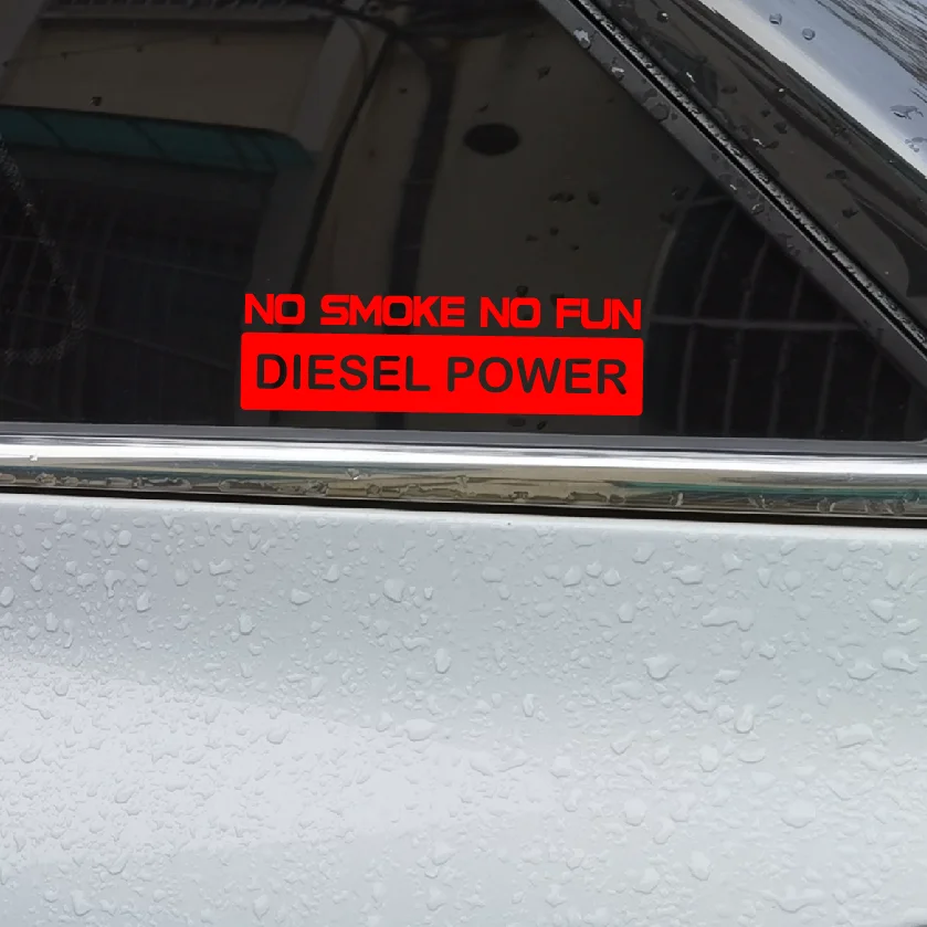 

Для дизельной мощности, виниловые наклейки для автомобиля, задняя крышка лобового стекла, Автомобильная крышка, 15 см x 1,3 см