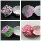 100X День Святого Валентина Красные Розовые наклейки для маффинов на Хэллоуин