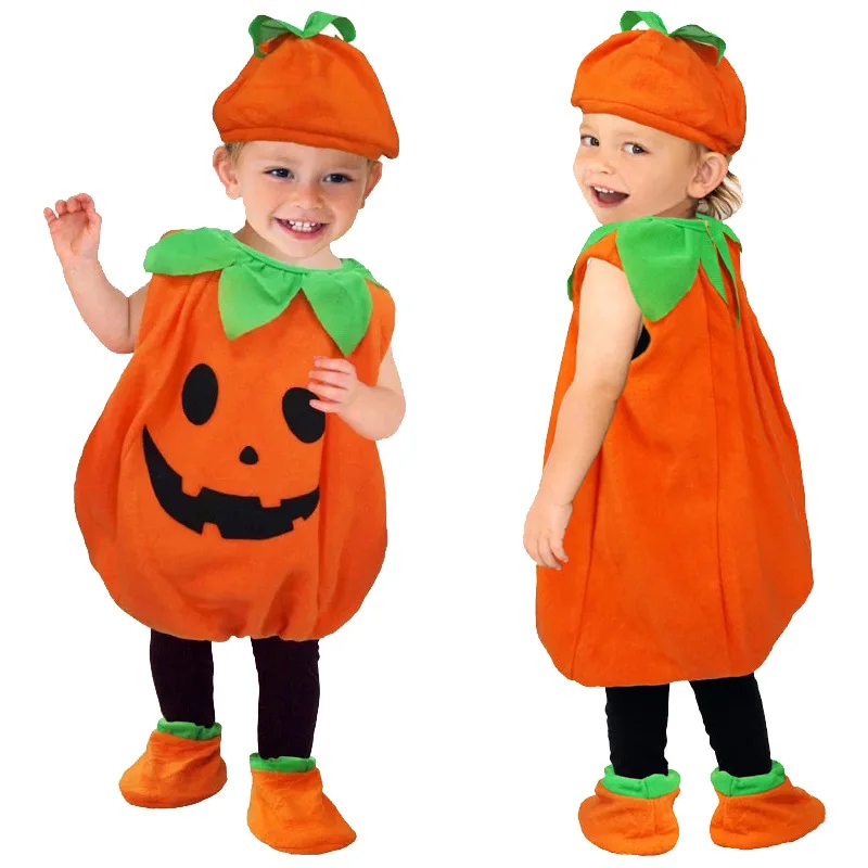 

Baby Halloween Costume Pumpkin Cosplay Halloween Romper For Baby Girl Clothes Orange Cute Halloween Costume For Baby Boy Romper