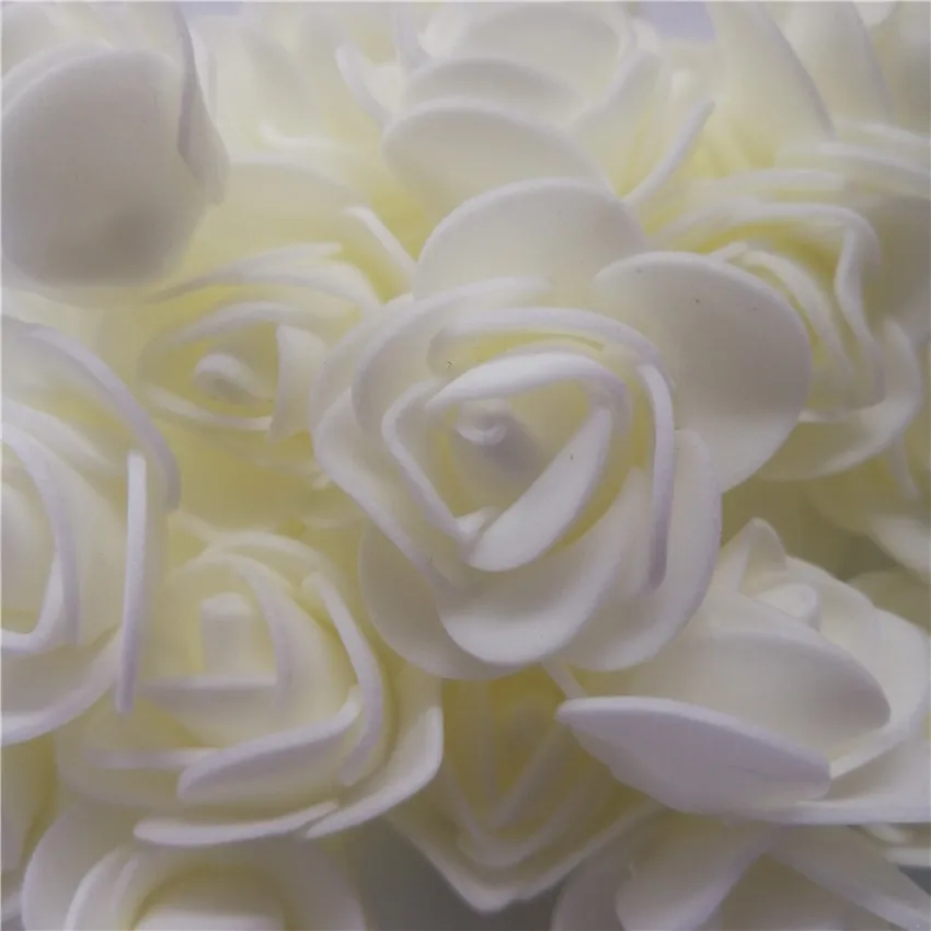 500pcs Milky white Пузырьковая Роза медведи ПЕНА РОЗА ручной работы медведь плесень DIY искусственный цветок розы Медведь пластик медведь розы - Цвет: 500pcs Milky white