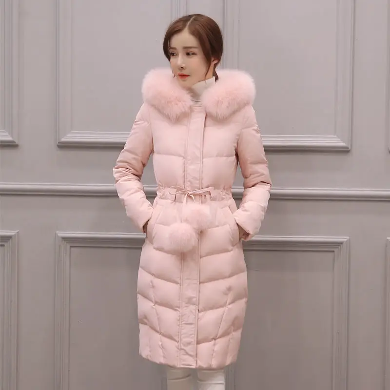Down Jacket Women 2019 Winter Ultra Light Duck Basics Warm Female Coat Long Sleeve Outwear | Женская одежда