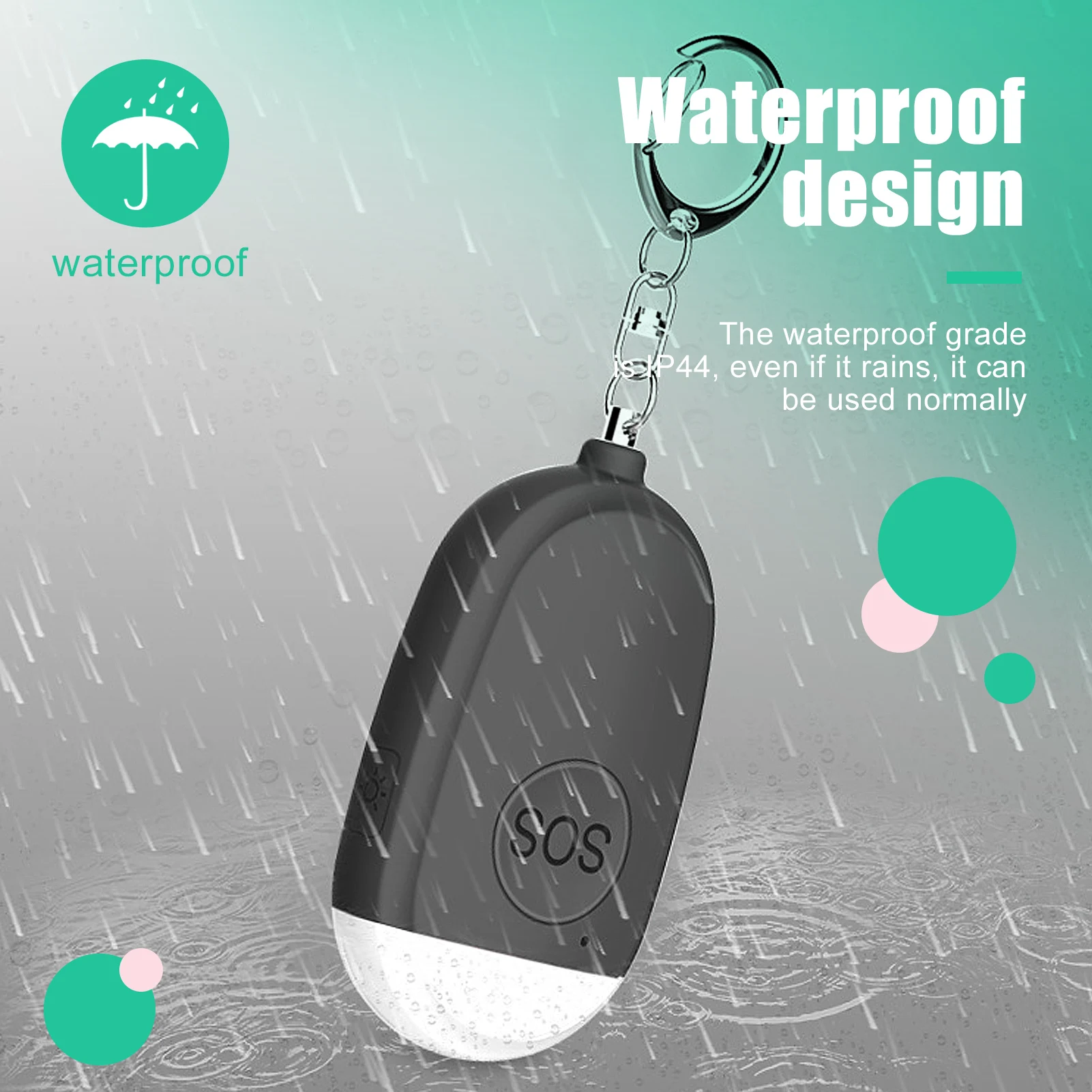 2 шт USB перезаряжаемая безопасная Личная сирена 130 дБ для женщин детей старшего