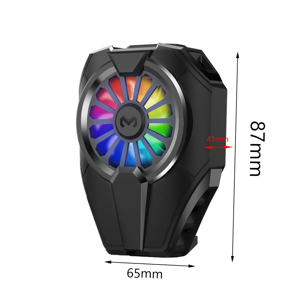 

DL06 Mobile Gaming Phone Fan Cooler Rechargeable Type-C Portable Cooling System Gamepad Radiator Heat Sink