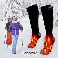 2000 mahelectric heated socks heated socks unisex battery powered comfortable thermo socks cold weather heat socks warm socker