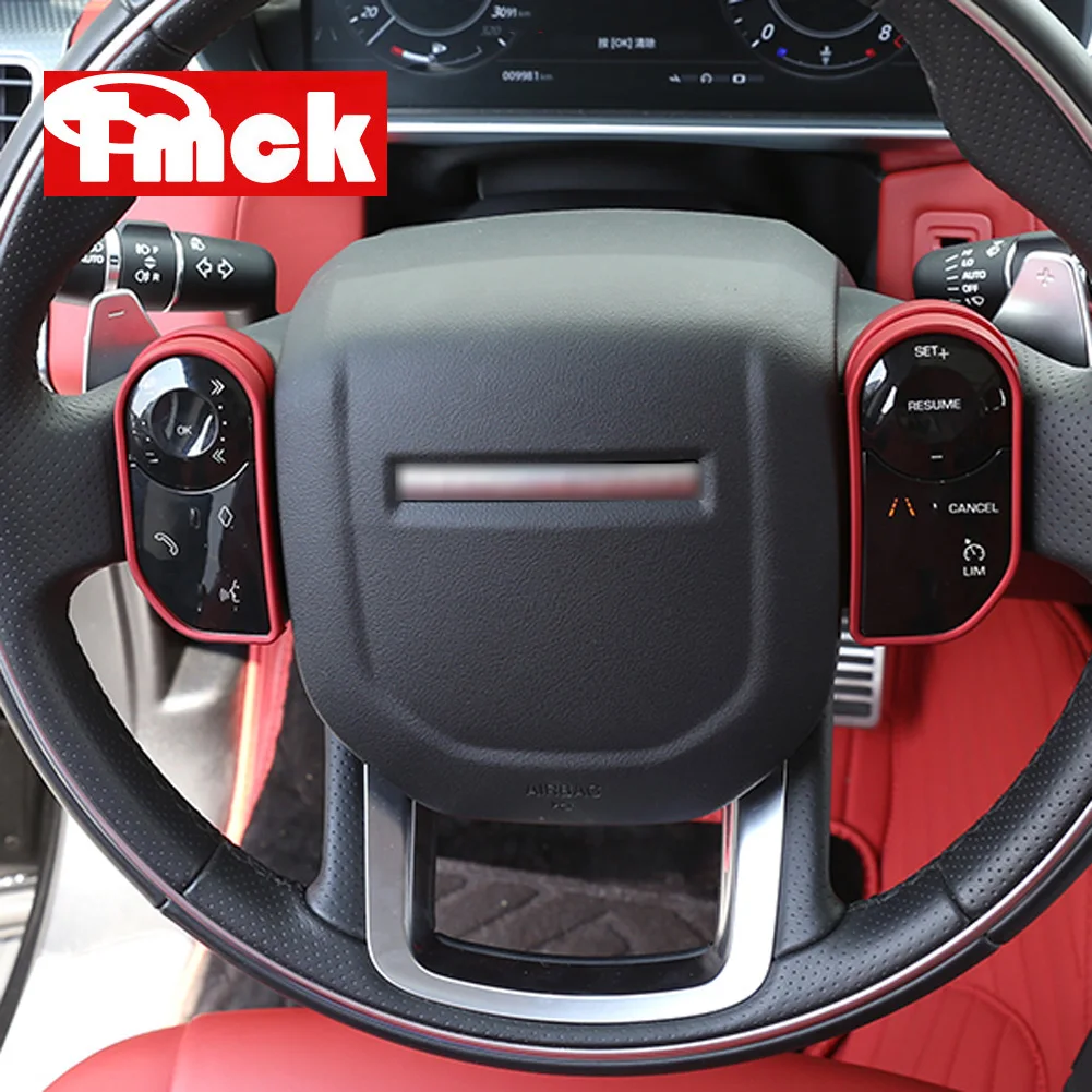 

For Land Rover Range Rover Velar Evoque Sport L494 Vogue L405 Discovery 5 L462 Sport Car Steering Wheel Button Cover Trim Frame