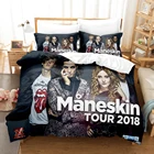 Комплект постельного белья Maneskin 018, односпальный Комплект постельного белья с двойным Полноразмерным покрытием, с 3D принтом в виде звезд, для детской комнаты