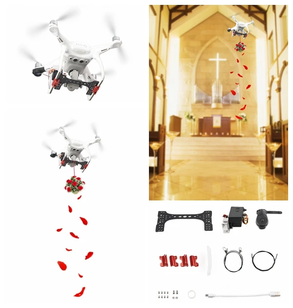 Phantom 4 система сброса воздуха для доставки удаленно празднования свадебные подарки спасение для DJI Phantom 4/4 Pro/4 Pro V2.0