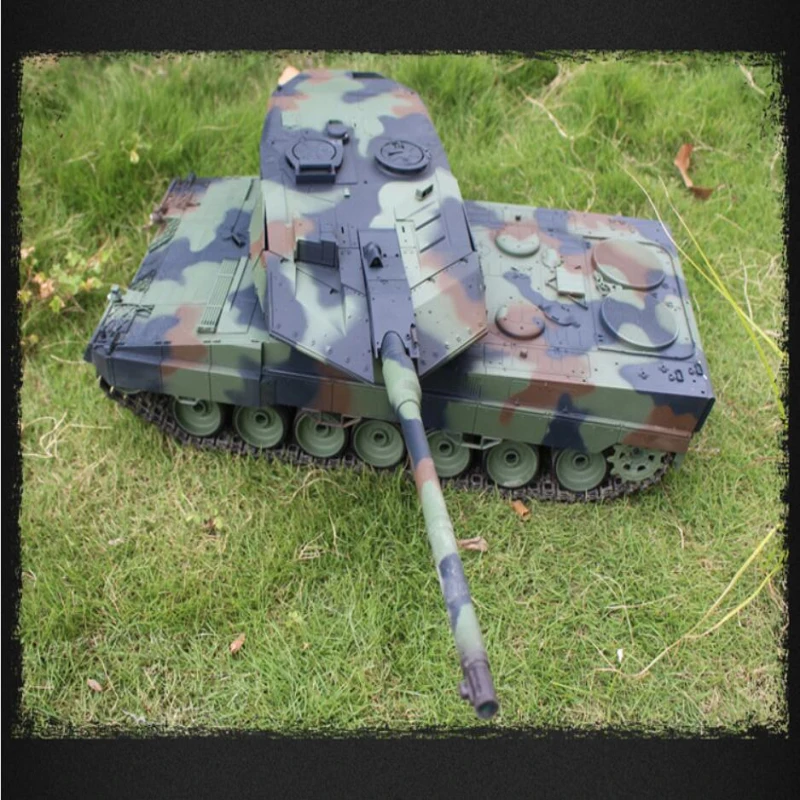 3889 Tanks Toys 1:16 2 4G немецкий Леопард 2A6 танк на ИК управлении реальная имитация звука