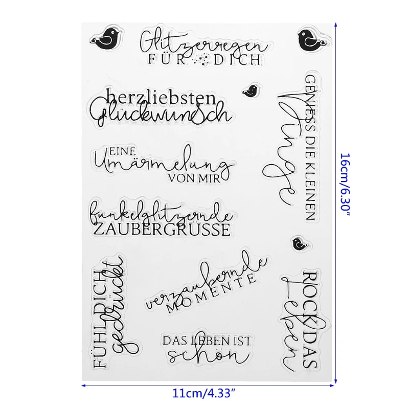 

Alphabet DIY Silicone Clear Stamp Cling Seal Scrapbook Embossing Album Decor New R9JA