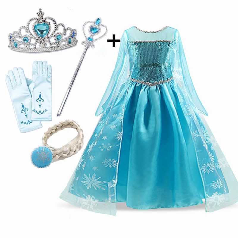 

Halloween Dress Girls Costume Fancy Party Princess Cosplay Baby Dresses Children's Christmas Birthday Sets Clothes