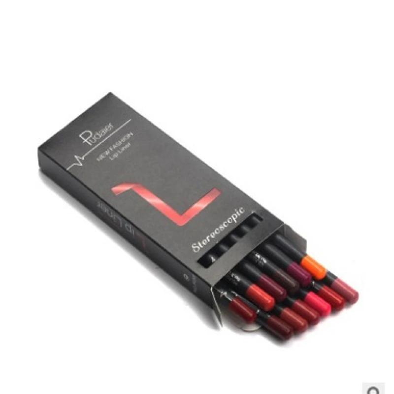 

HOT SALE 12 PCS Kit Waterproof Lipstick Lip Liner Long Lasting Matte Lipliner Pencil Makeup Cosmetics Set