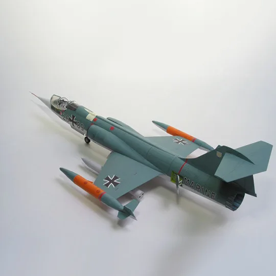 1:33 F-10 истребитель скайнайт Вилли КИТ сделай сам 3D бумажная карта модель