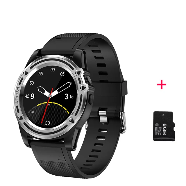 Bluetooth Смарт-часы с 2G GSM Micro SIM TF карта вызова камера Smartwatch inteligente фитнес-часы для Android телефон PK DZ09 - Цвет: Silver 8GB