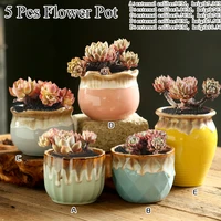 painting flower pots colourful succulent cactus pot plant garden ceramic planter pots outdoor garden home decor