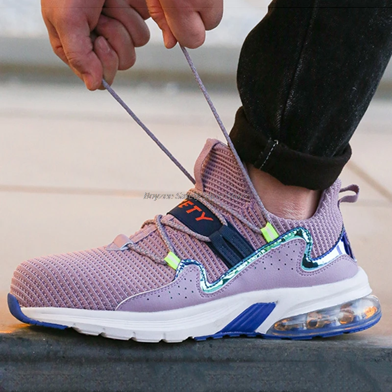 

Protective Work Safety Shoes Anti-smash Working Sneakers Male Work Shoes Men Boots Lightweight Men Shoes Safety Boots For Men